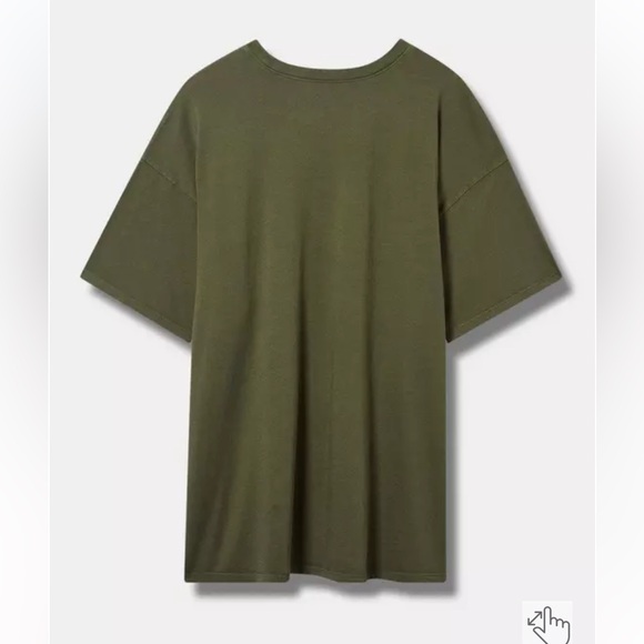 Succulent Skull Oversized Fit Heritage Jersey Tunic Tee - Picture 2 of 8